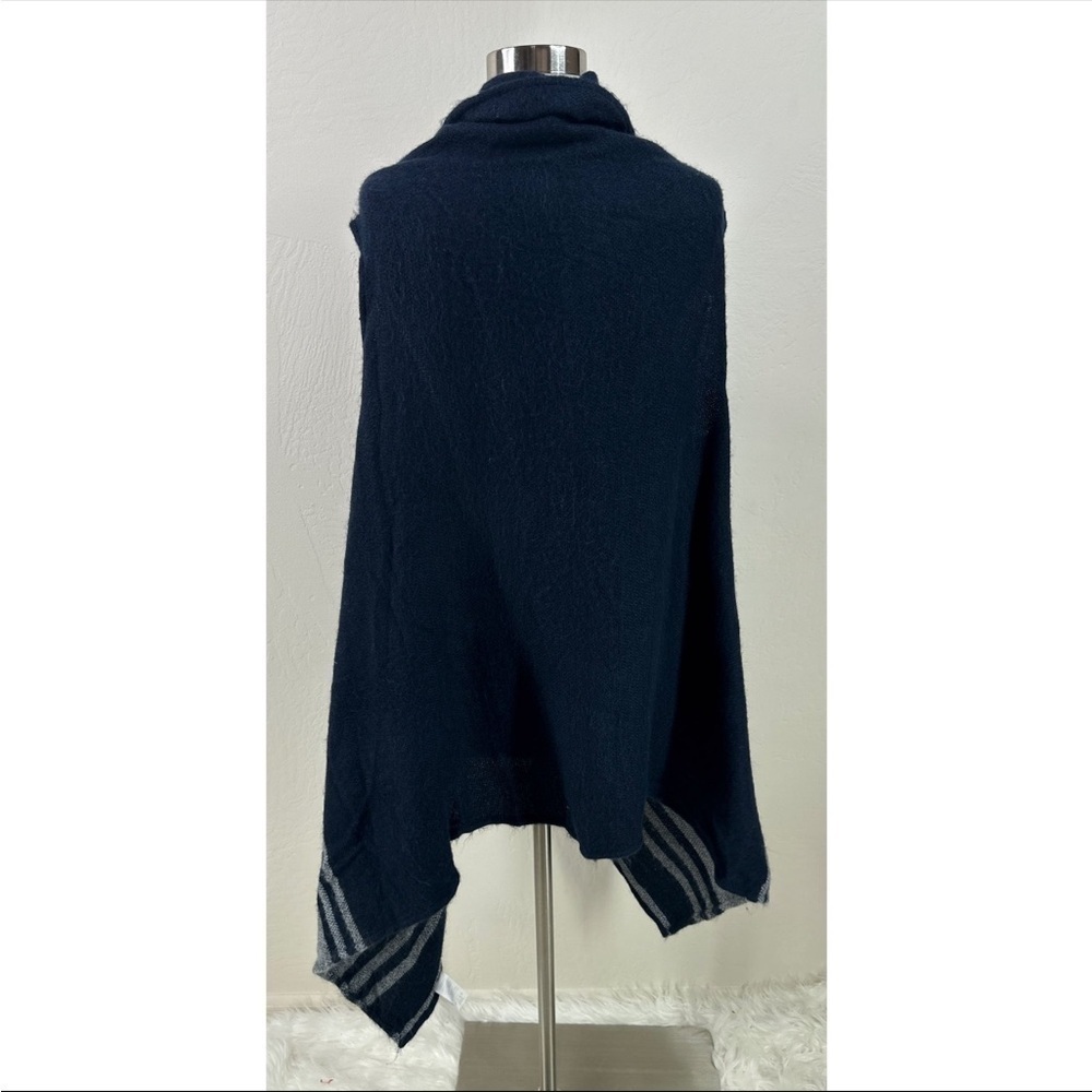 Loft Colorblock High Low Open Front Cardigan - image 3